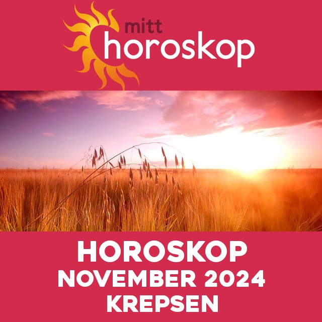 Månedens horoskop  November 2024 for Krepsen