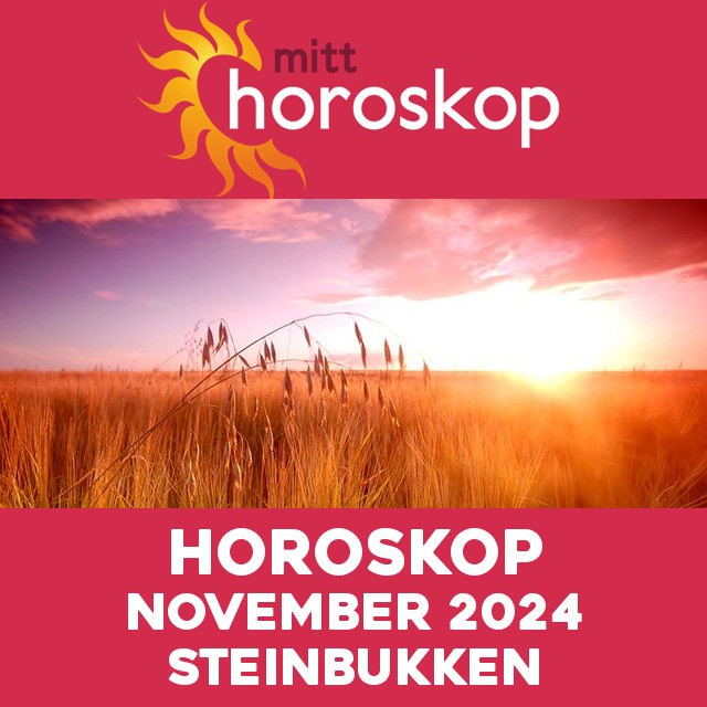 Månedens horoskop  November 2024 for Steinbukken