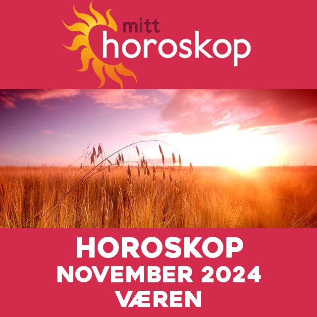 Månedens horoskop  November 2024 for Væren