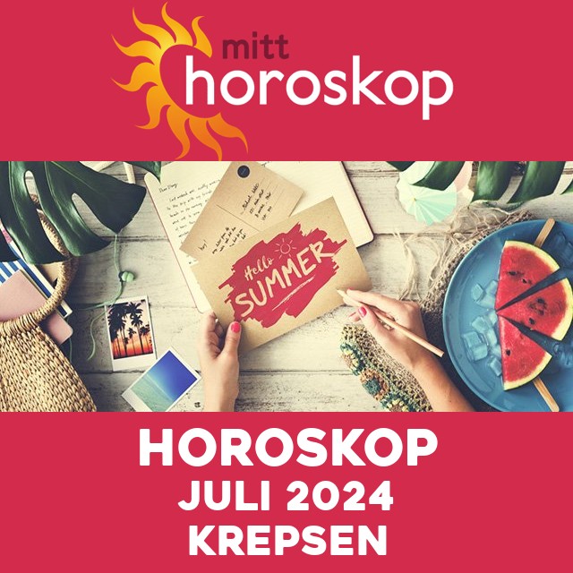 Månedens horoskop Juli 2024 for Krepsen