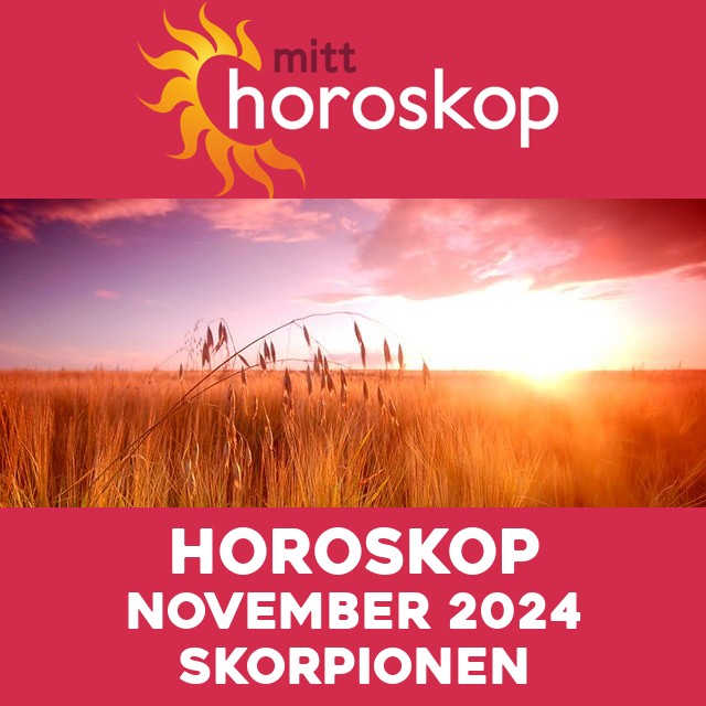 Horoskop November 2024 for Skorpionen