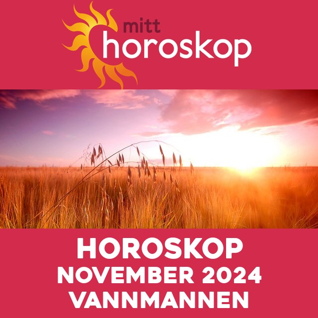 Månedens horoskop November 2024 for Vannmannen