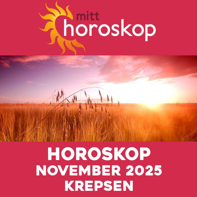 Månedens horoskop November 2025 for Krepsen