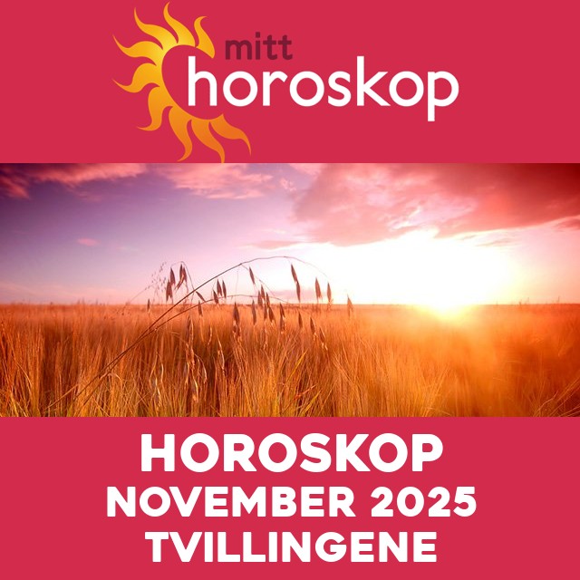 Månedens horoskop November 2025 for Tvillingene