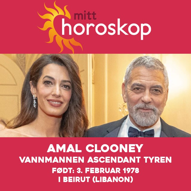 Amal Clooneys astrologiske innsigter for Aquarius