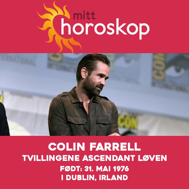 Colin Farrells astrologiinnsikter for Tvillingene