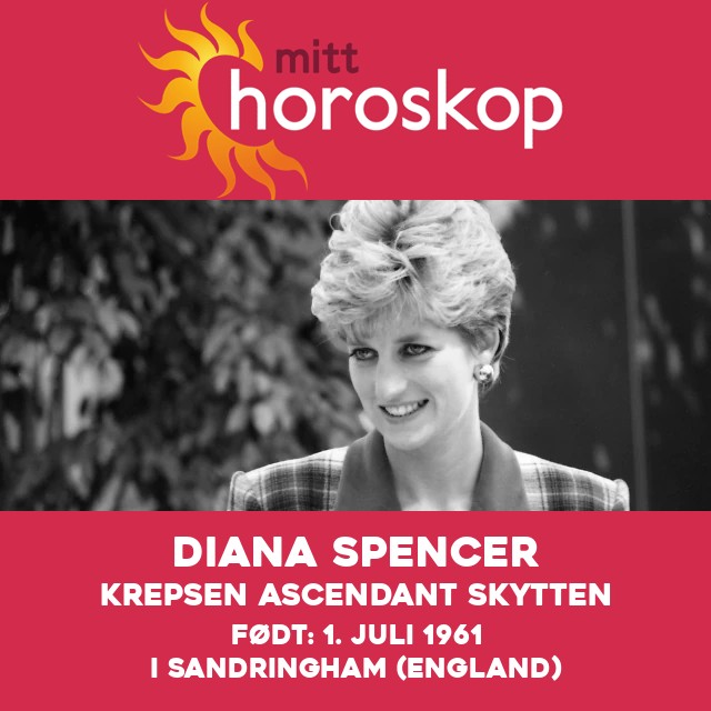 Diana Spencers kreft zodiac innflytelse