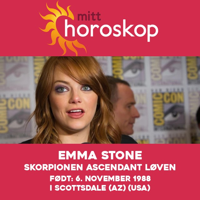 Emma Stones Skorpion Astrologiske Portrett