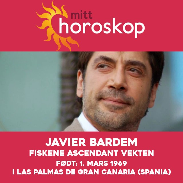 Javier Bardems astrologiske portrett som Fiskene