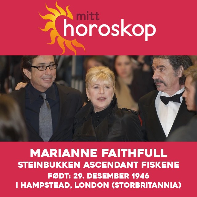 Marianne Faithfull: Hennes astrologiske forbindelse med Steinbukken