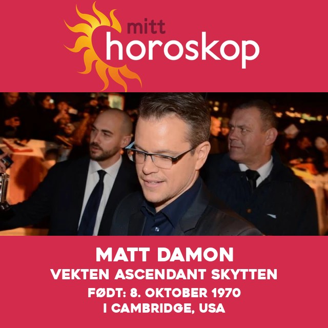 Matt Damons Libra astrologi forklart