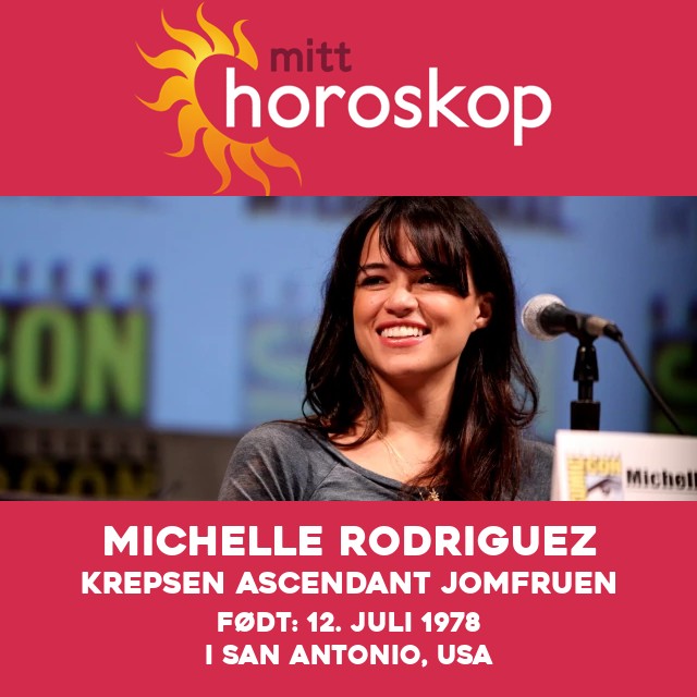 Michelle Rodriguez: Kreft Stjernetegn Ikonique