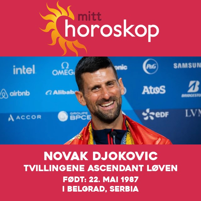 Novak Djokovics astrologiske portrett: Innflytelsen fra Tvillingene