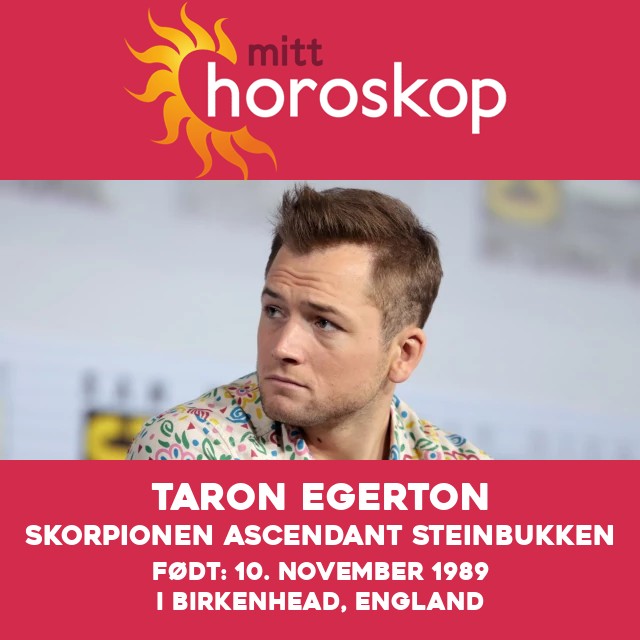 Taron Egertons astrologiske innsikter om skorpionen