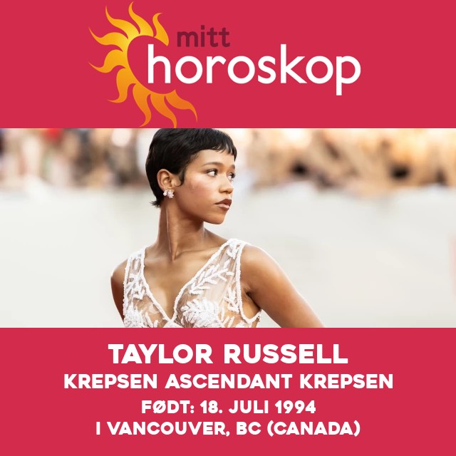 Taylor Russells astrologiske profil som Kreps