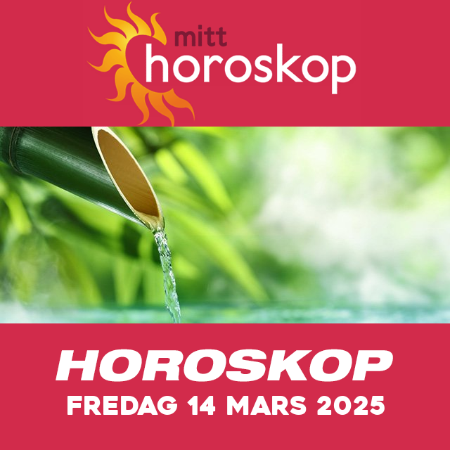 Horoskopets daglige spådommer for Fredag 14 Mars 2025